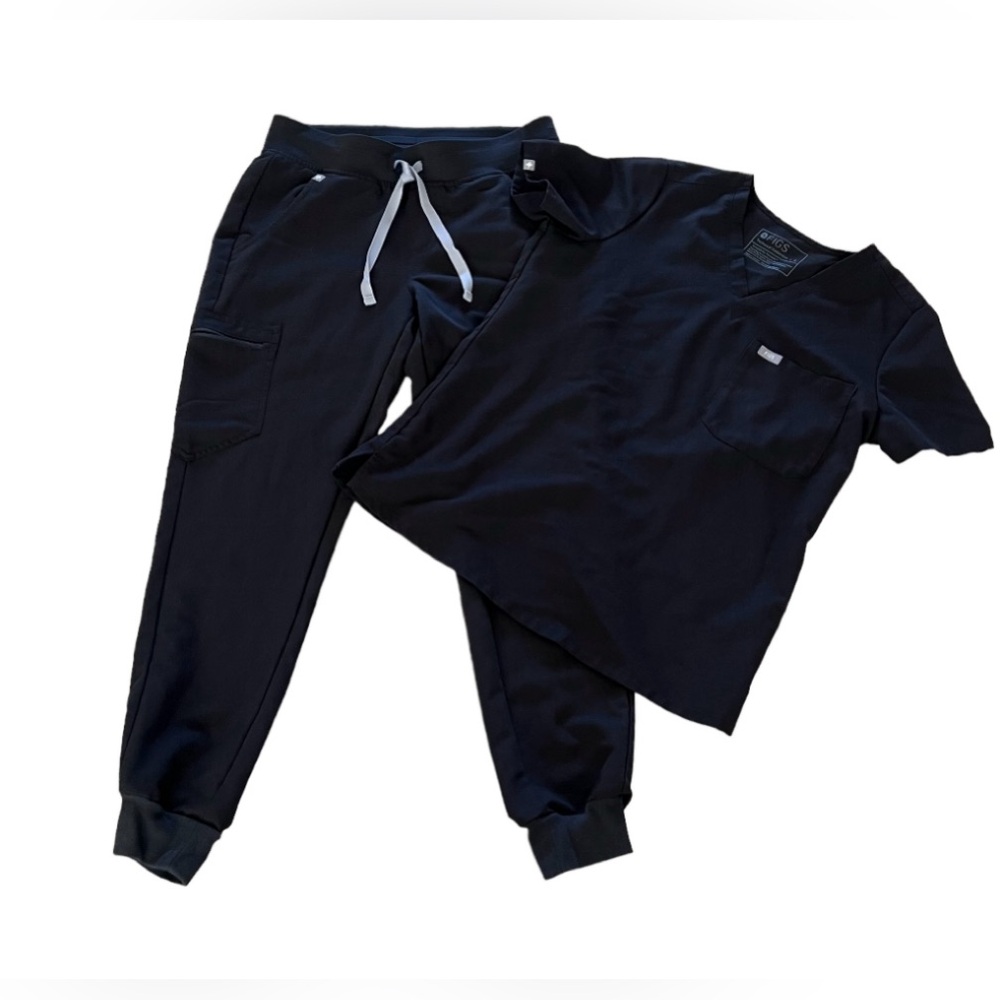 FIGS Zamora Medical Scrubs Set Short Sleeves Top/Jogger Pants